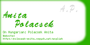 anita polacsek business card